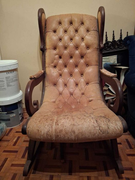 Cadeirão Baloiço Estilo Luís XV