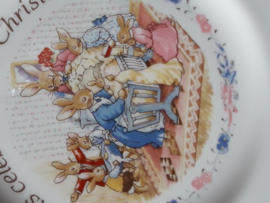 Kolekcjonerski talerz Bunny kins - oryginał Anglia