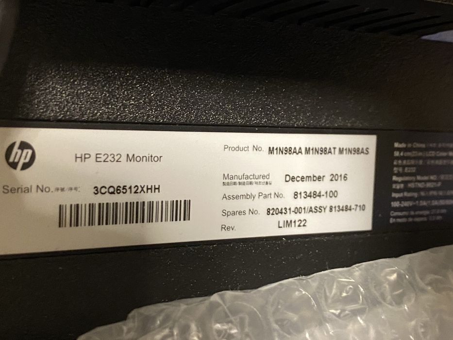 Monitor HP EliteDisplay e232