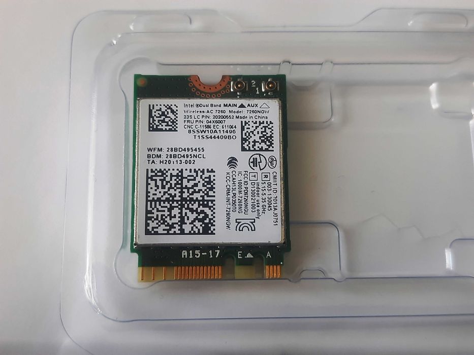 867Mbps Wi-Fi модуль Intel 7260 HMW M.2 (NGFF) + Bluetooth