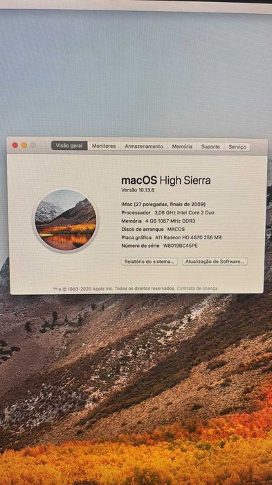Computador iMac OS High Sierra