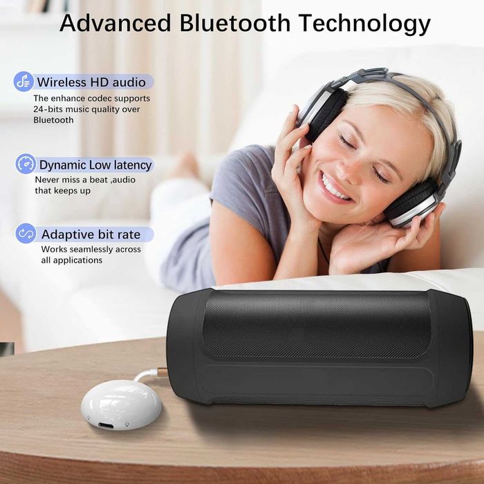 Nadajnik Bluetooth 5.3 AUX do samolotu Dual Link 2 słuchawki 815