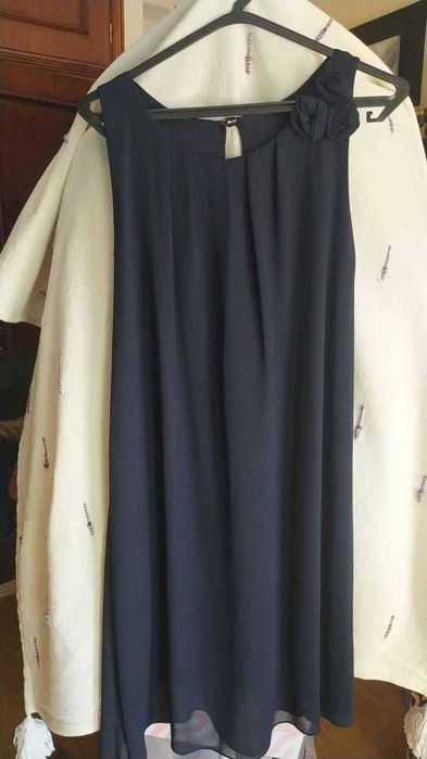 Ofereço envio - Vestido Cerimônia Azul Marinho-