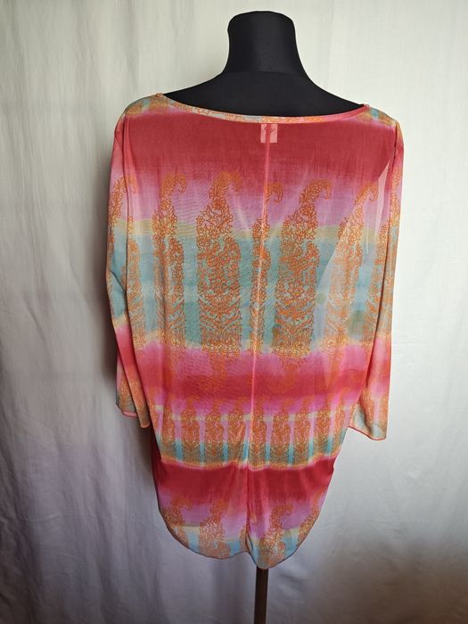 Bluzka Boho kolorowa cienka made in Lithuania XL / 42