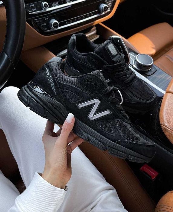 !SALE! Кросівки New Balance 990 V4 Made In USA Triiple Black 41 42 43 44 45
