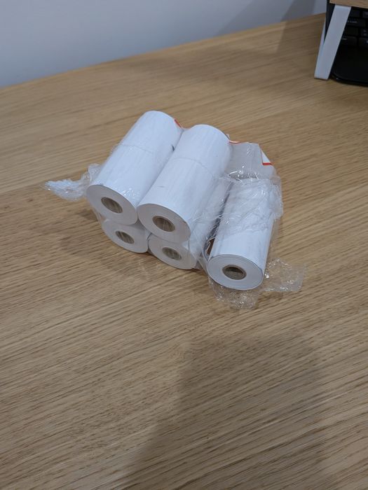 5 rolos de papel térmico