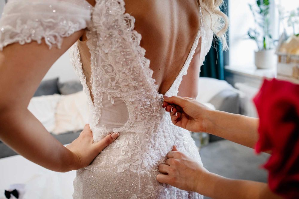 suknia ślubna rybka s