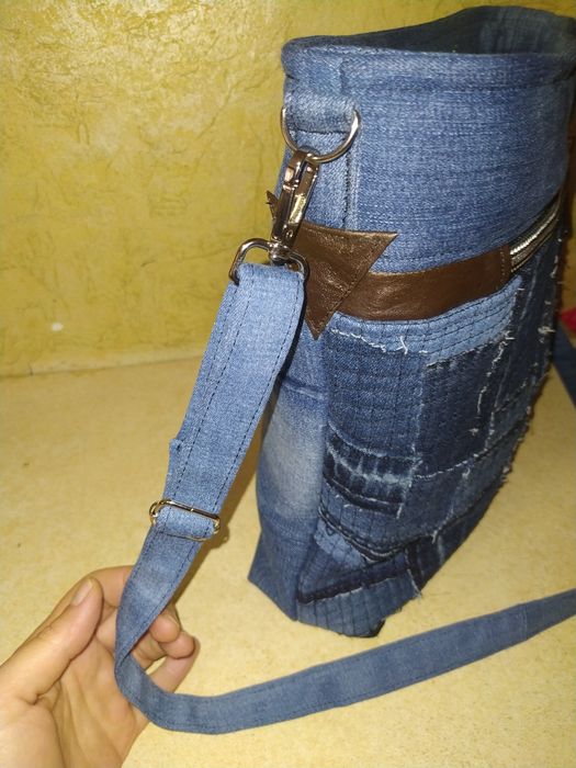 Жіночі та чоловічі джинсові  сумки через плече HAND MADE