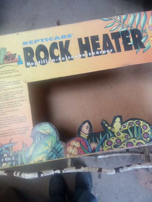 Pedra aquecimento de répteis.