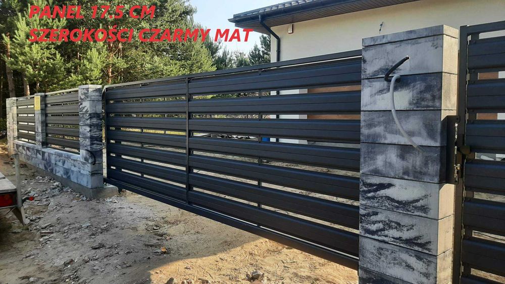 Panel Panele Ogrodzeniowe Metalowe Sztachetki 17.5cm Producent Transpo