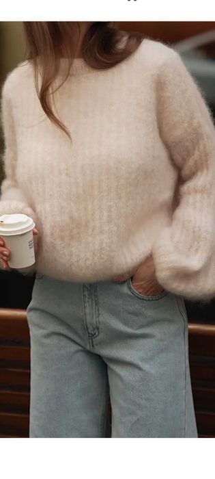 sweter kid mohair
