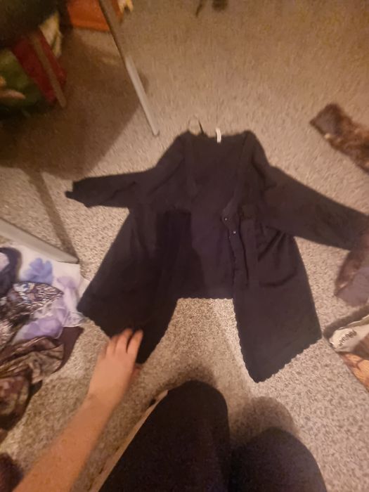 kardigan czarny xl ze zdjecua