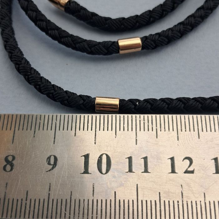 Шовкова  цепочка золотий ланцюг  55 см шовковий ланцюг з вставками