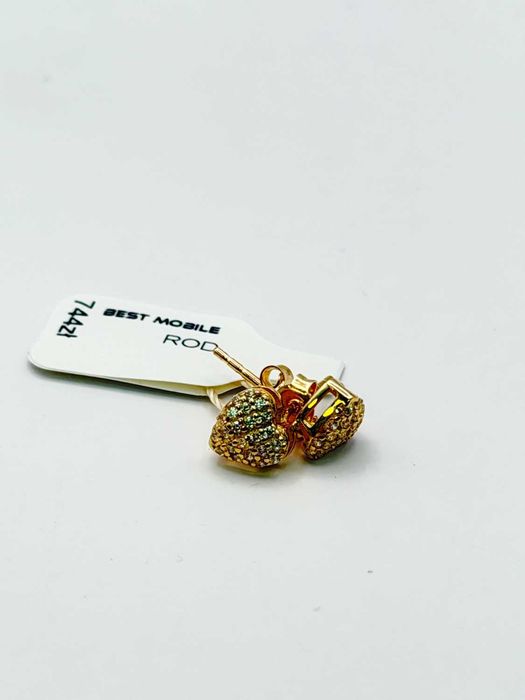 Piękne Nowe Złote Kolczyki P.585 W. 1,24G Nr.603 Rodła