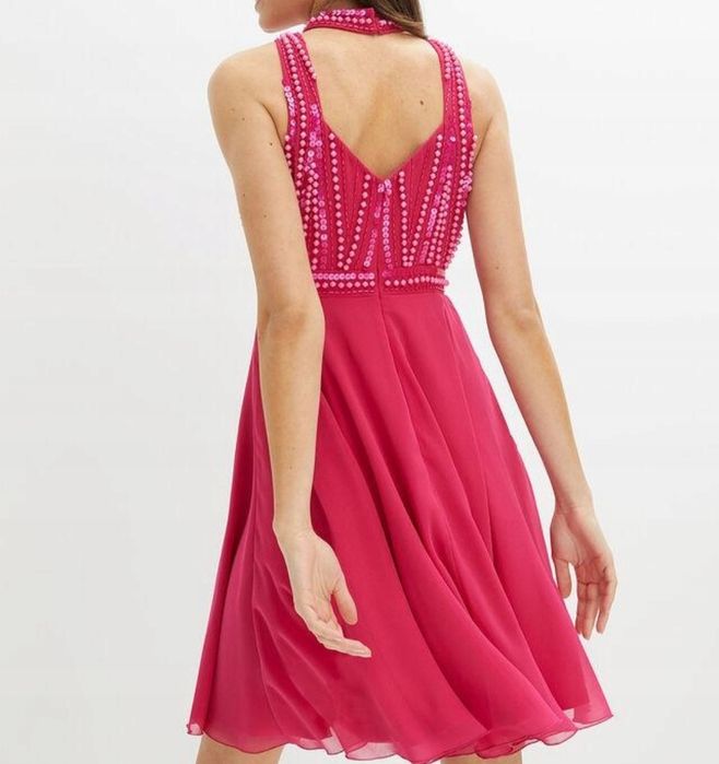 Nowa sukienka koktajlowa zdobienia 50