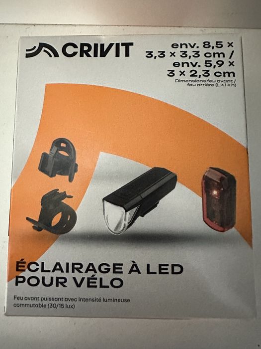 Вело фара,габарит,фонарик CRIVIT