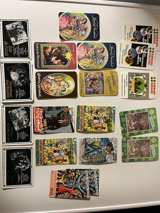 20 Calendários da Lotaria e totobola década 80