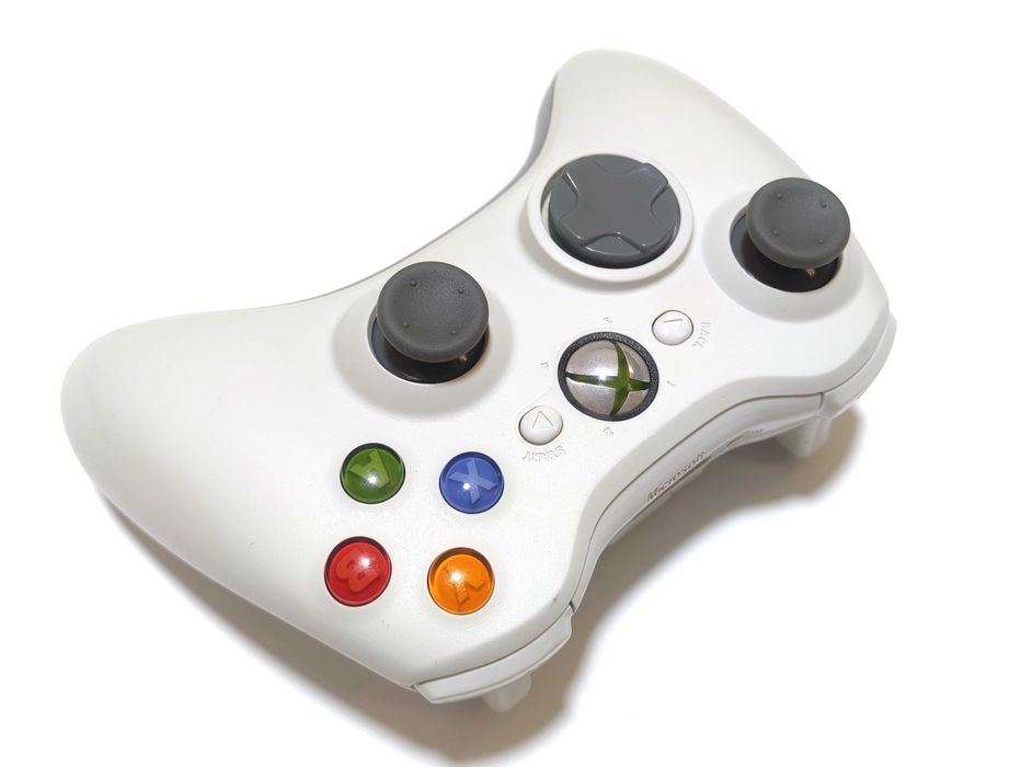 Oryginalny Bezprzewodowy Pad Microsoft XBOX 360 PC Biały ODNOWIONY