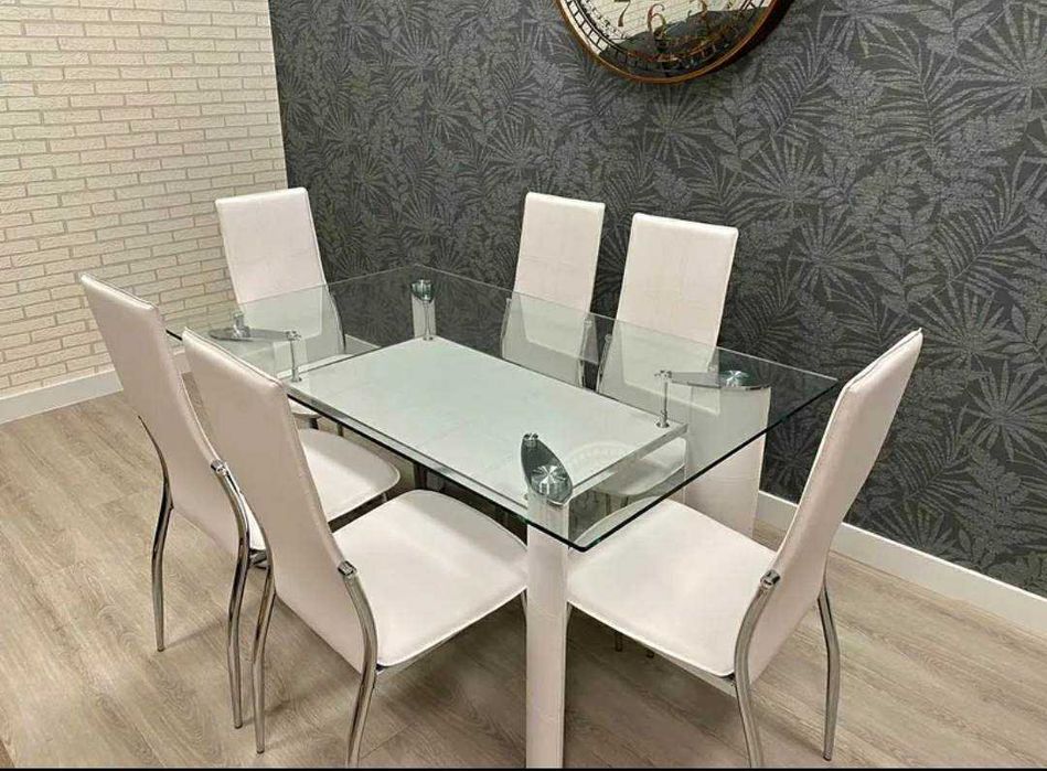 Mesa de jantar com 6 cadeiras Levamos a sua casa Envio gratis