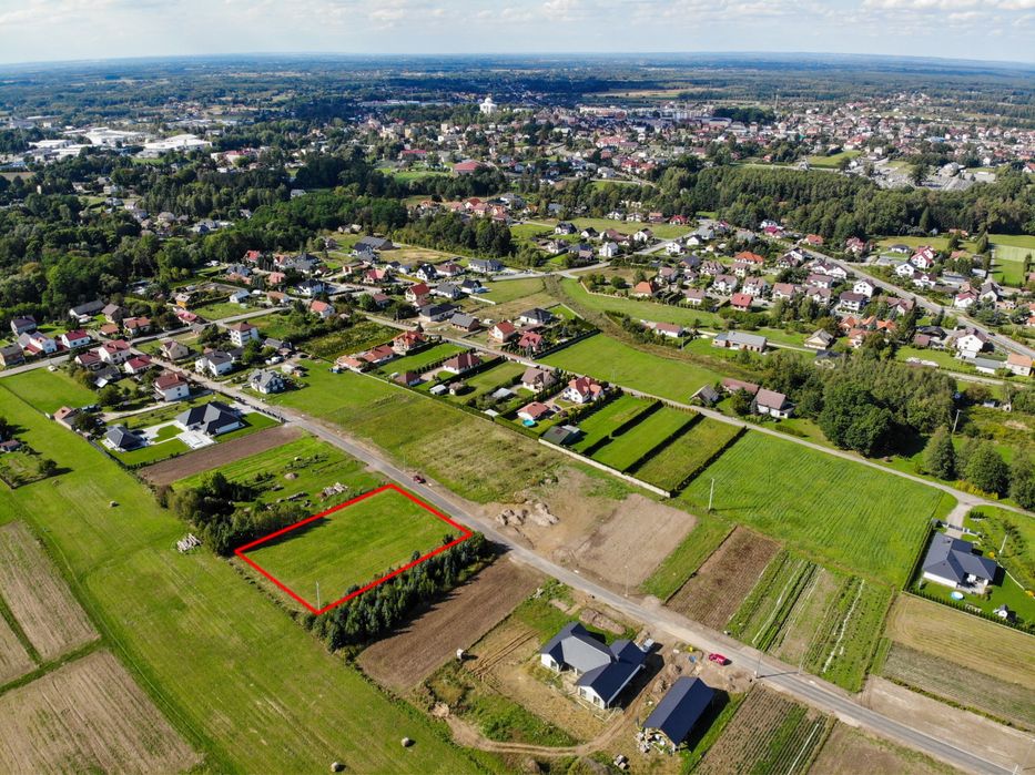 Działka budowlana 13 ar/ 26 ar -media-gaz-prąd-woda Dabrowa Tarnowska