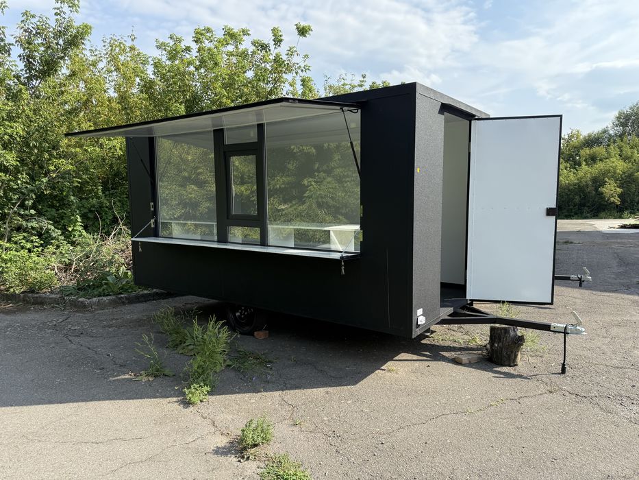 Торговий кіоск причіп, купава, фудтрек, фастфуд, шаурма