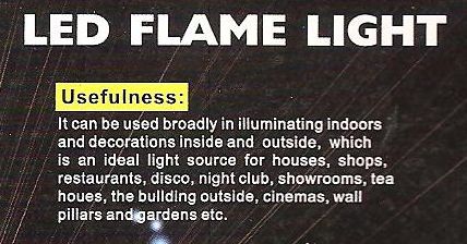 Led Flame Light E27