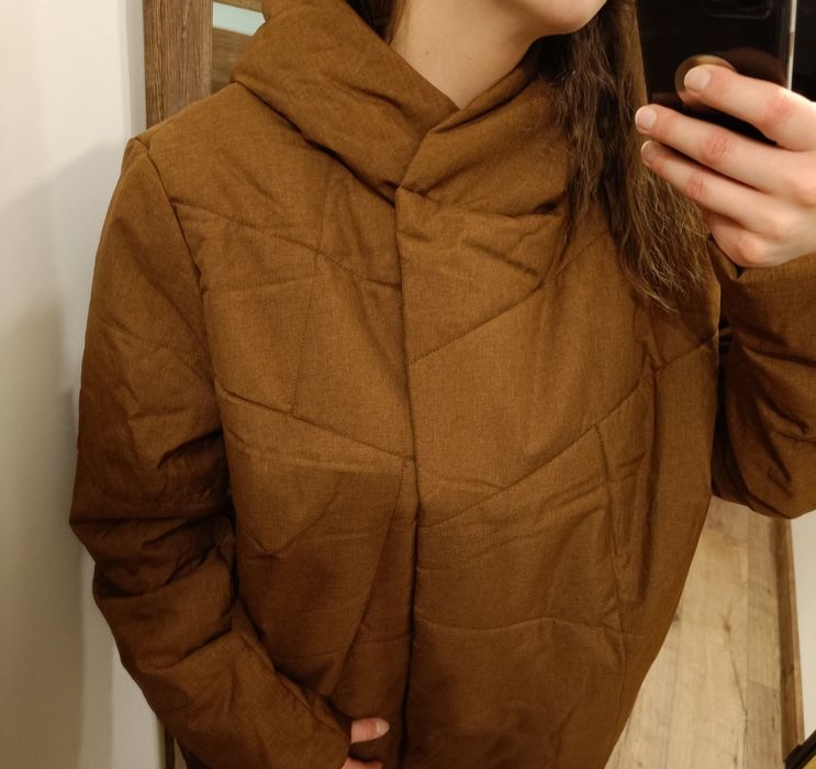 Kurtka pikowana 44 2XL brązowy