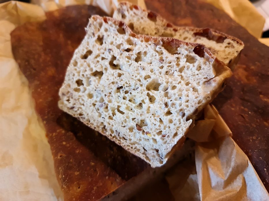 Chleb pszenno żytni siemię lniane