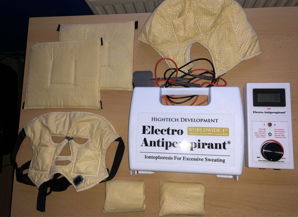 Sprzęt do leczenia nadpotliwości dłoni, stóp, ciała Jonoforeza Electro Antiperspirant
