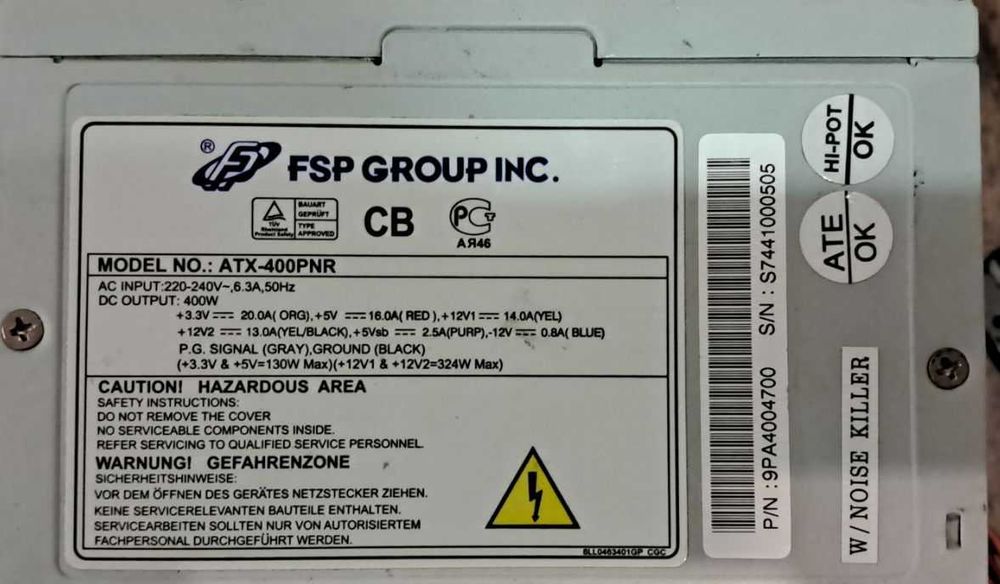 Блоки питания ATX