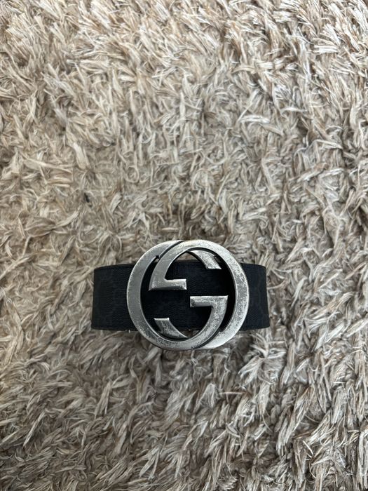 Pasek Gucci Interlocking G Leather Belt Rozmiar 85 / 34