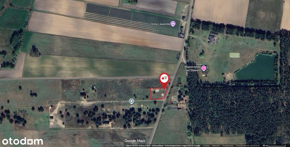 Działka w pięknej spokojnej okolicy, blisko jezior, Silna k. Pszczewa