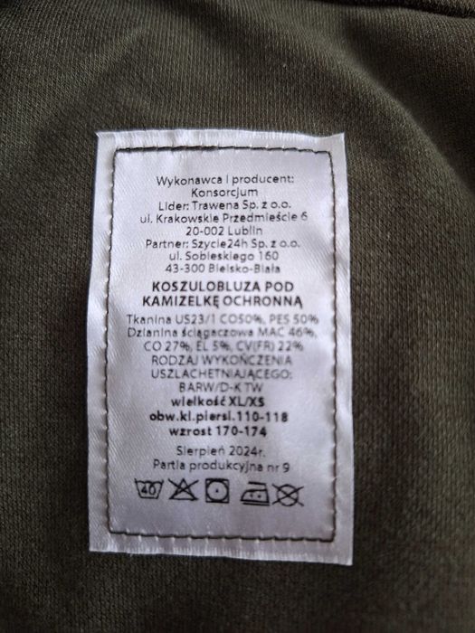 Combat shirt xl/xs