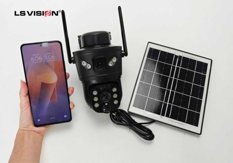 НАЙПОПУЛЯРНІША Камера відеоспостереження 4G SIM Автономна PTZ V380pro