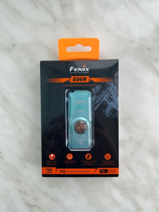Ліхтар наключний Fenix E06R Бірюзовий НОВИНКА 2025 Новий!