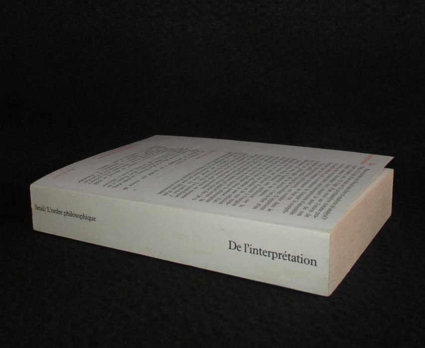 Livro De l'interprétation essai sur Freud Paul Ricœur