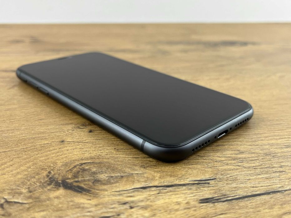 1324 Telefon Apple Iphone 11 64GB Czarny, 100%BATERII, JAK NOWY!!!