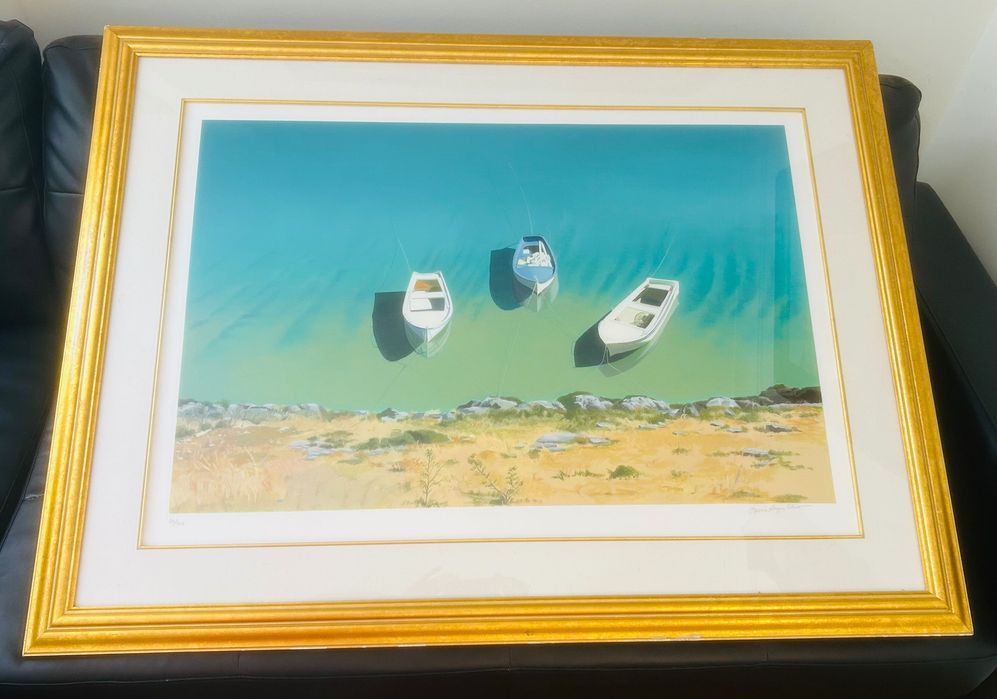 Lote de 2 Quadros de Grandes Dimensões - Serigrafias Originais (Suíça)