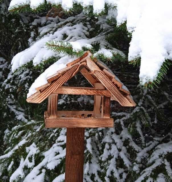 Karmnik dla ptaków budka dekoracja ogród taras dom
