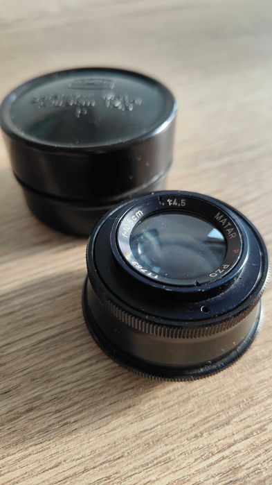 Obiektyw powiększalnikowy Matar PZO f=10.5 cm 1:4,5