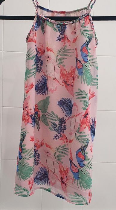 sukienka w kwiaty H&M rozmiar 116