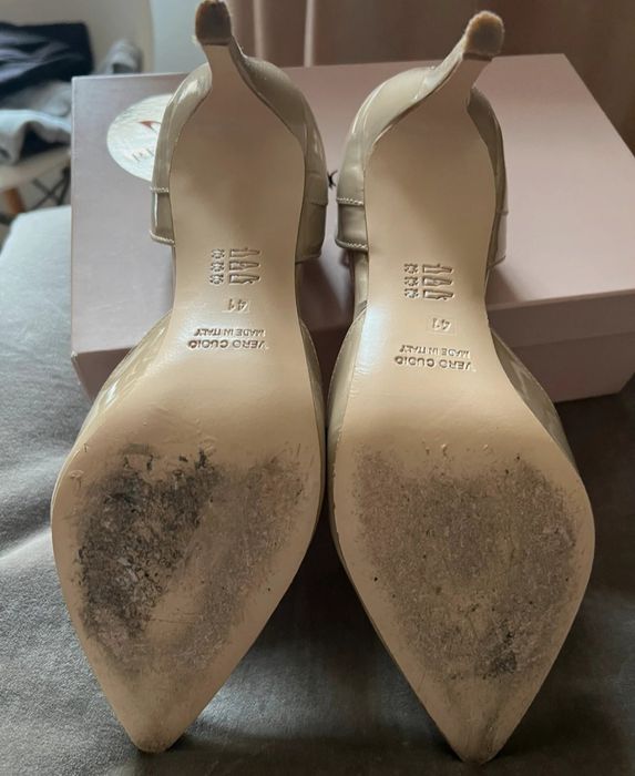 Buty damskie skórzane szpilki r. 41