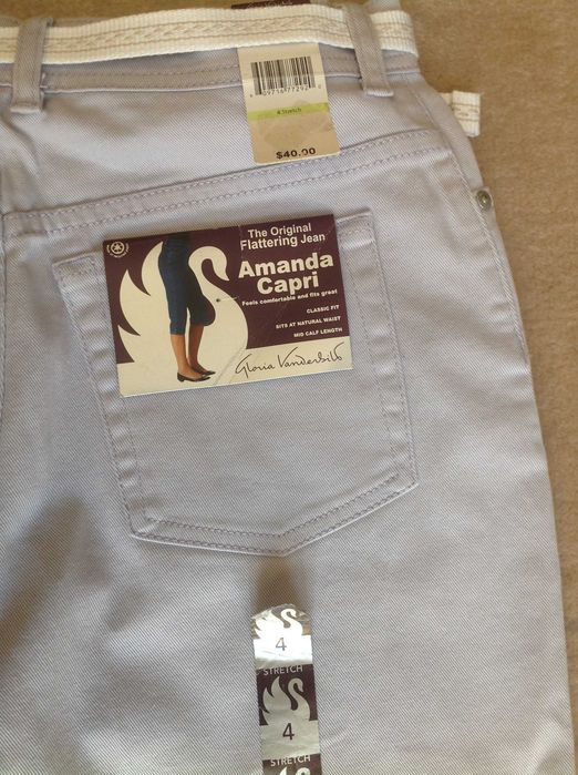 Nowe jeansowe rybaczki capri Gloria Vanderbilt rozm. S