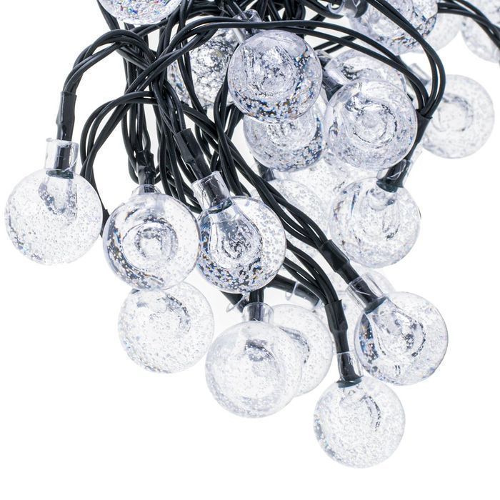 Lampki Solarne do Ogrodu Girlanda na Balkon Kulki 7m 50 LED