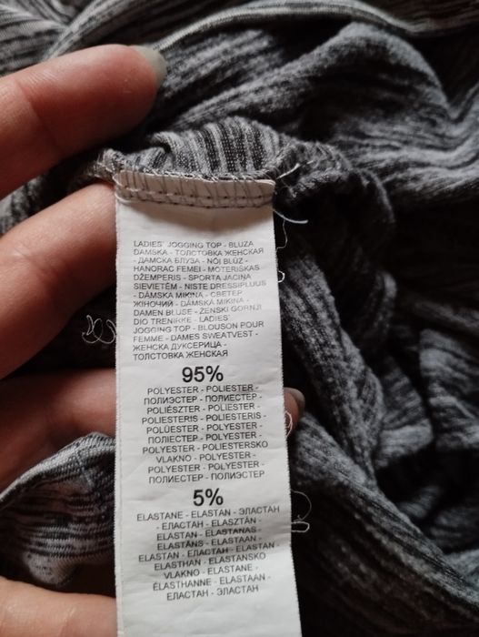 Cropp S L bluza sportowa fitness przez głowę