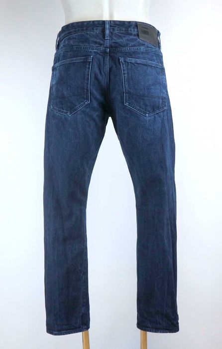 G-Star Raw 3301 Slim Selvedge spodnie jeansy W34 L32 pas 2 x 43 cm
