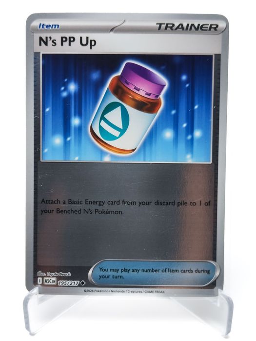 N's PP Up 195/217 reverse holo karta pokemon Ascended Heroes