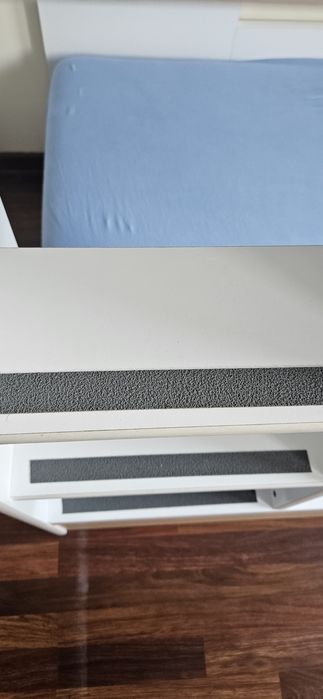 Łóżko pietrowe black red white białe