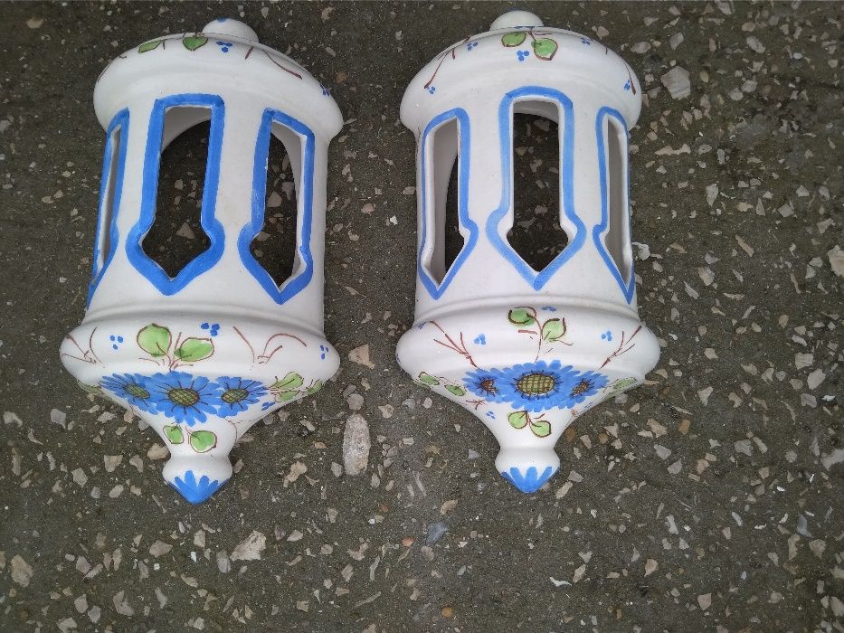 3 cheminés Algarvias em louça para decoração ou apliques