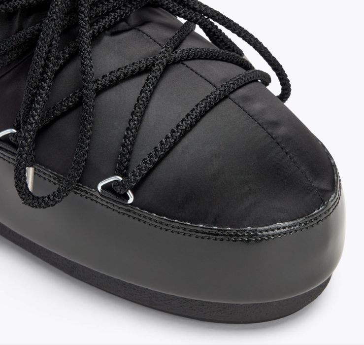 Śniegowce Moon Boot Icon Low Nylon Czarne Glance